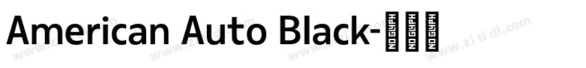American Auto Black字体转换